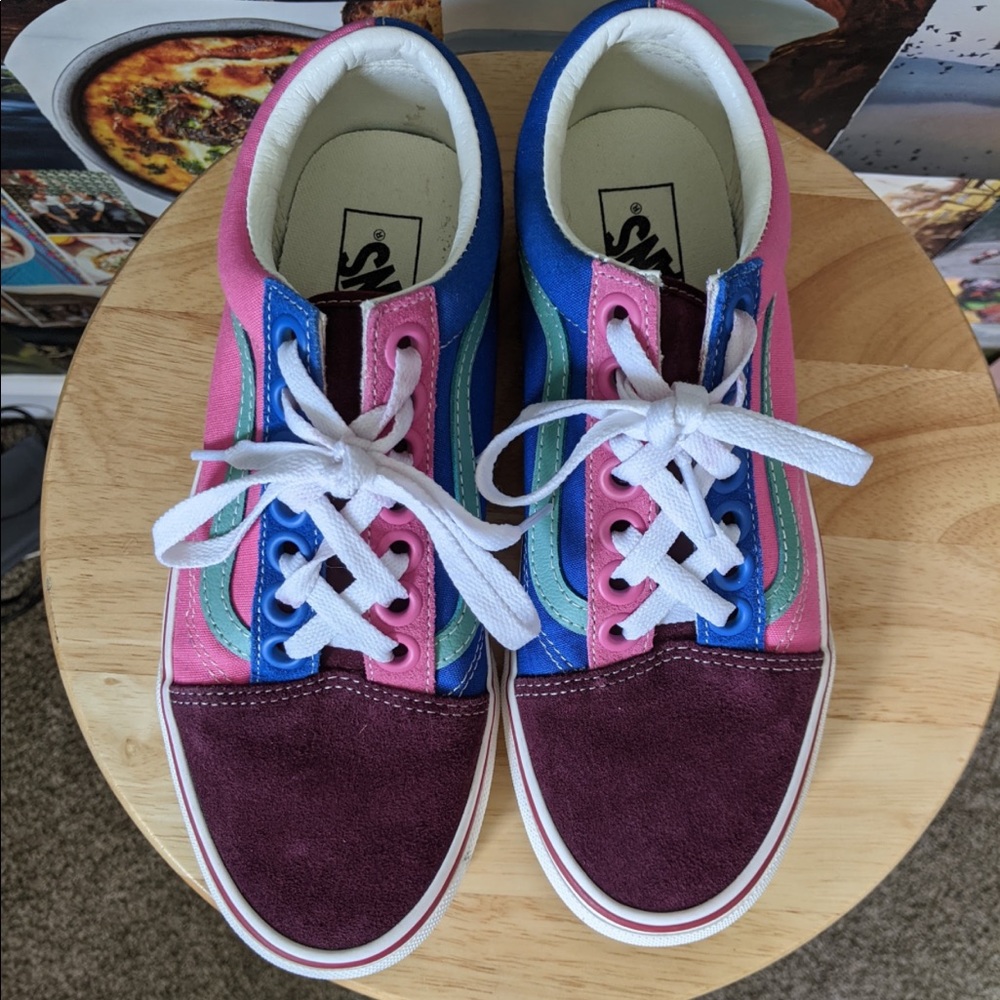 Multi Color 8.5 casual Vans